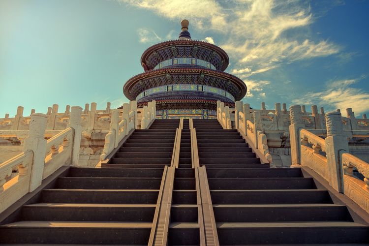 Ilustrasi Temple of Heaven di China.