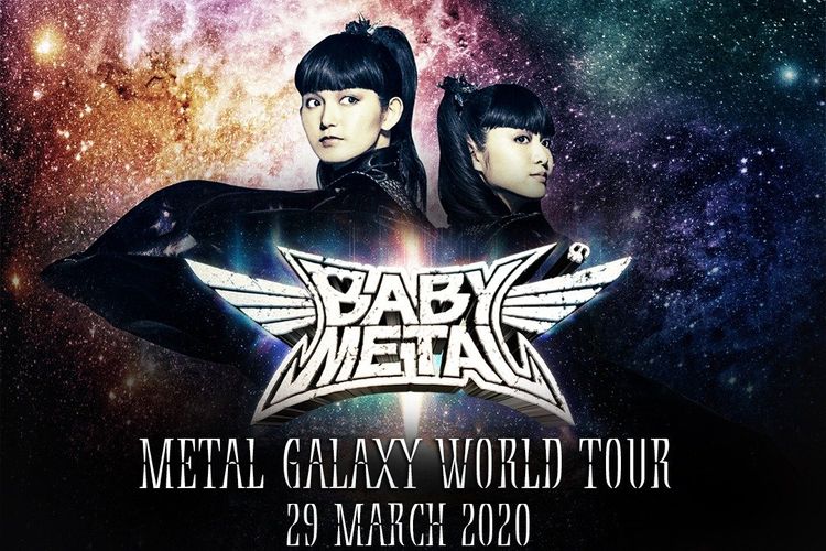 Poster konser Baby Metal di Jakarta.