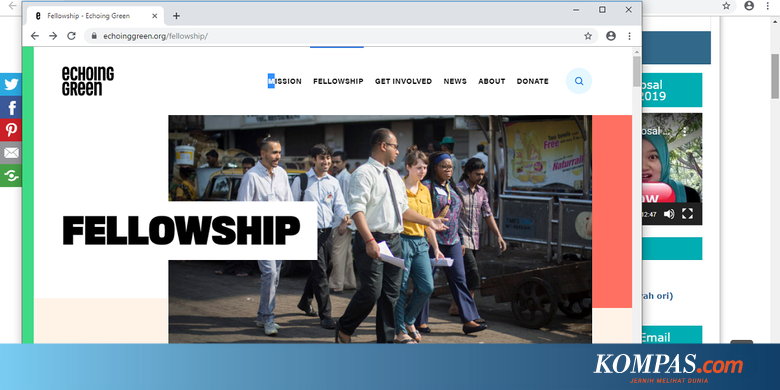 Beasiswa Lingkungan Hidup "Echoing Green" AS, Perhatikan Syaratnya