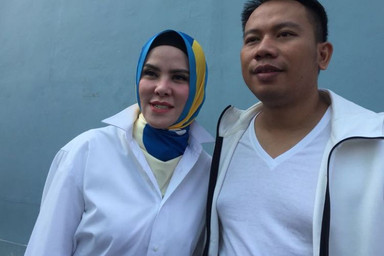 Angel Lelga dan Vicky Prasetyo saat ditemui di kawasan Tendean, Jakarta Selatan, Senin (9/7/2018).