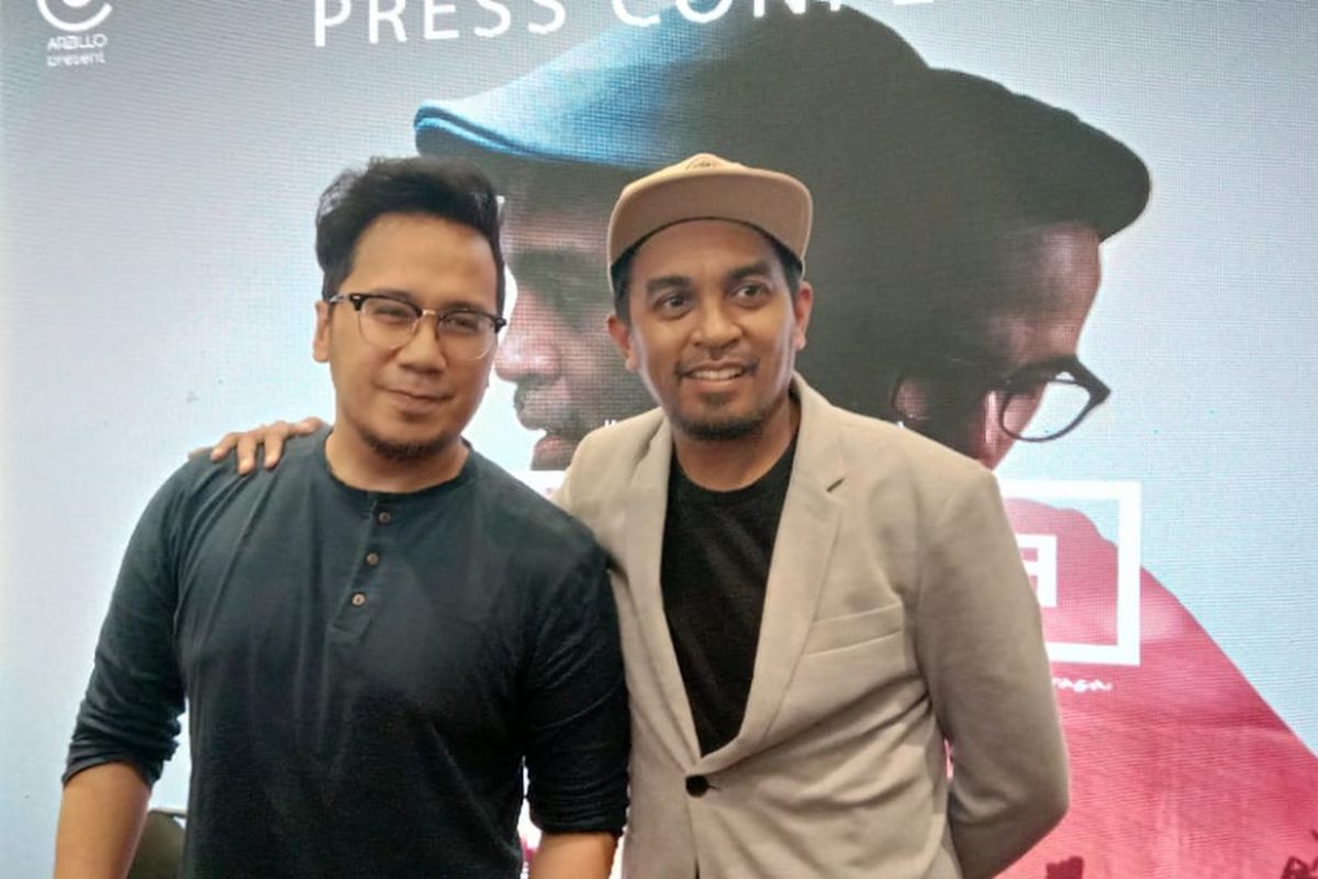 Glenn Fredly dan Adera menghadiri jumpa pers Harmonia: Titik Balik yang akan digelar di Balai Sarbini, Plaza Semanggi, Jakarta Pusat, Kamis (24/1/2019).