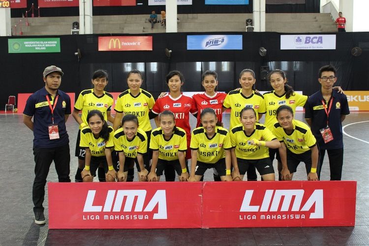 Dari  nomor  putri, tim Univesitas Tri Sakti berhasil menguasai posisi tiga usai  menundukkan UNY  lewat drama adu penalti dengan skor 3-2.