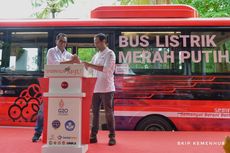 Wira-wiri di KTT G20, Bus Listrik Merah Putih Resmi Diluncurkan