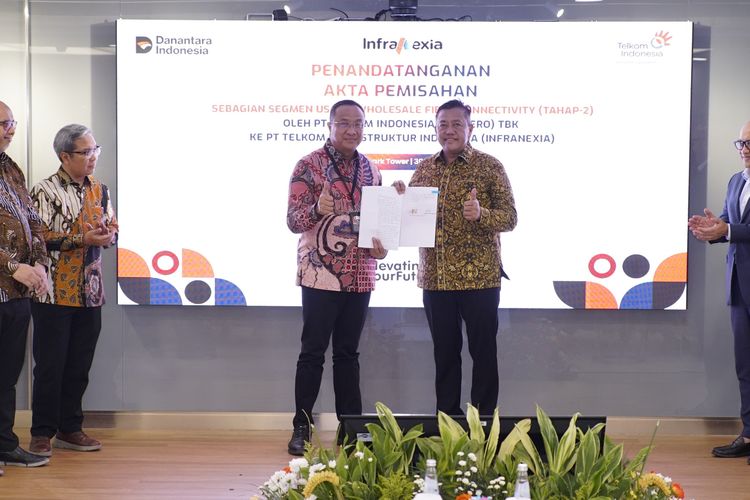 Telkom (TLKM) Pisahkan Aset Jaringan Rp 85,7 Triliun ke InfraNexia