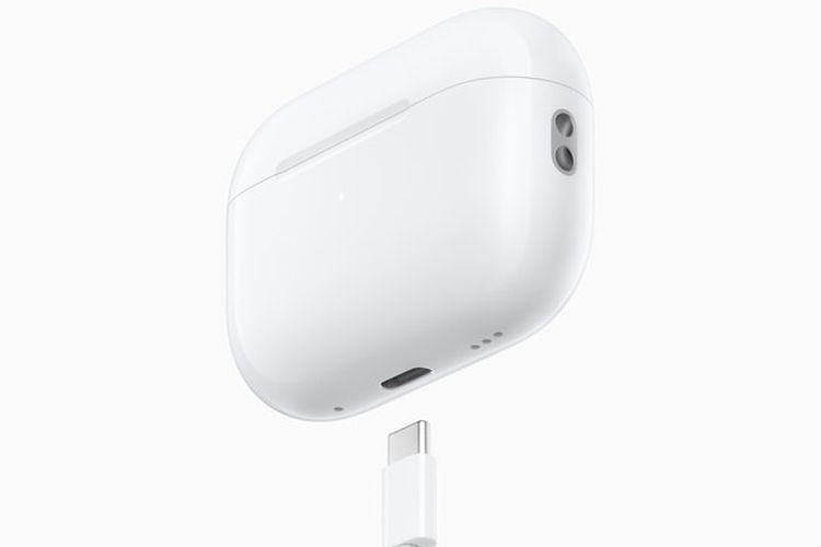 AirPods Pro 2 dengan charging case USB-C