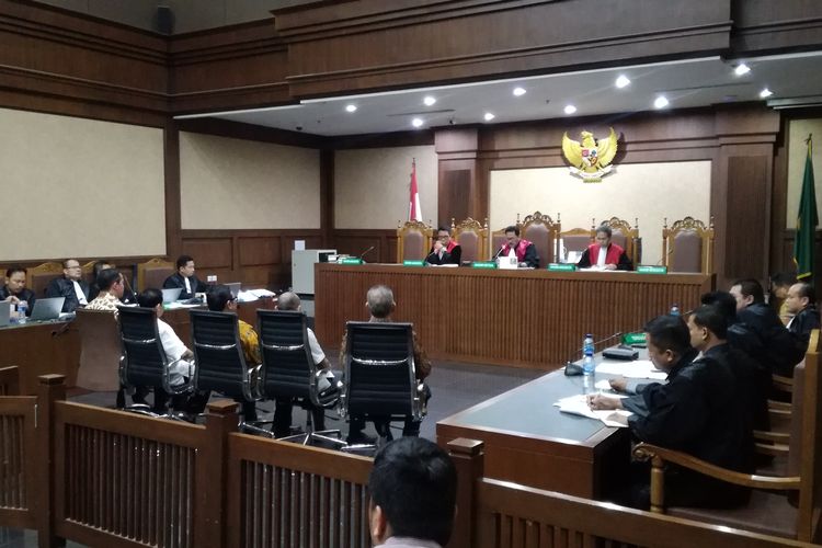 Sidang lanjutan pemeriksaan saksi untuk terdakwa anggota Komisi VI DPR Bowo Sidik di Pengadilan Tipikor Jakarta, Rabu (25/9/2019)