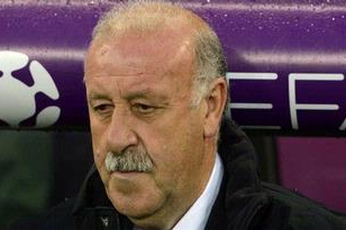Pelatih tim nasional Spanyol, Vicente del Bosque.