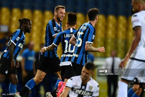 Parma Vs Inter Milan, Gol Telat Stefan de Vrij dan Bastoni Bawa Nerazzurri Dekati Lazio