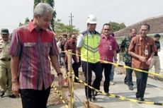 Ganjar Akan Datang, Jalan Berlubang di Kendal Langsung Diperbaiki