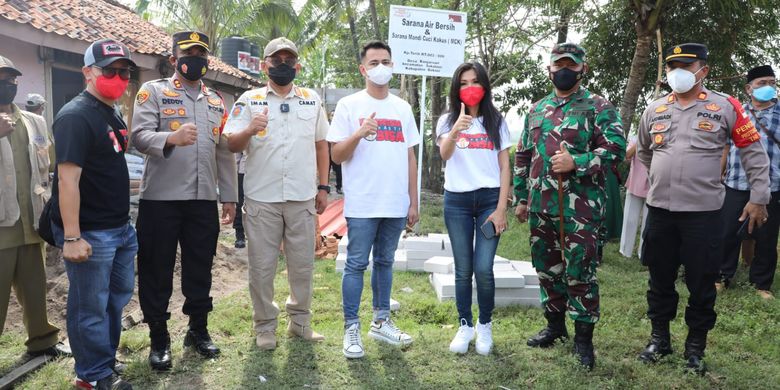 Peresmian program Desa Kekebalan Komunal Banjar Sari, kabupaten Bekasi.