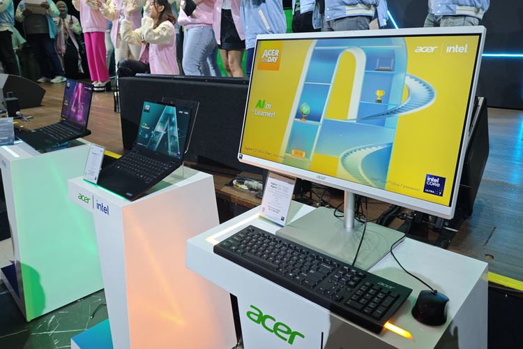 Beberapa produk laptop dan PC AIO dengan fitur AI yang diunggulkan untuk Acer Day 2024.