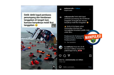 INFOGRAFIK: Video Kapal Karam Ini adalah Rekayasa AI, Cek Faktanya