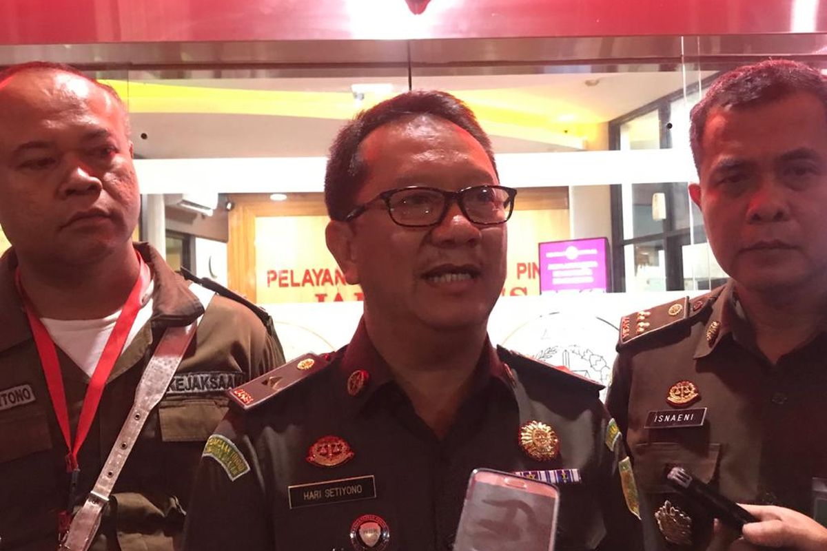 Kepala Pusat Penerangan Hukum Kejagung Hari Setiyono di Gedung Bundar, Kompleks Kejagung, Jakarta Selatan, Senin (10/2/2028).