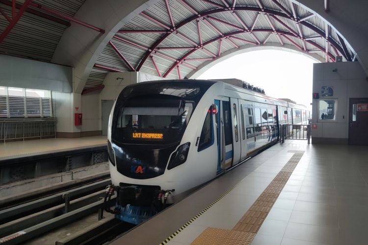 Ilustrasi LRT Palembang. 