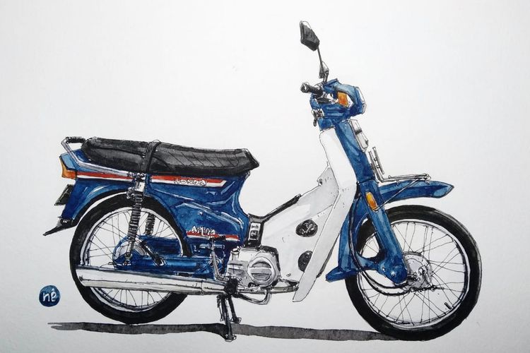 Honda Astrea Star Biru Bebek Retro Yang Jadi Incaran