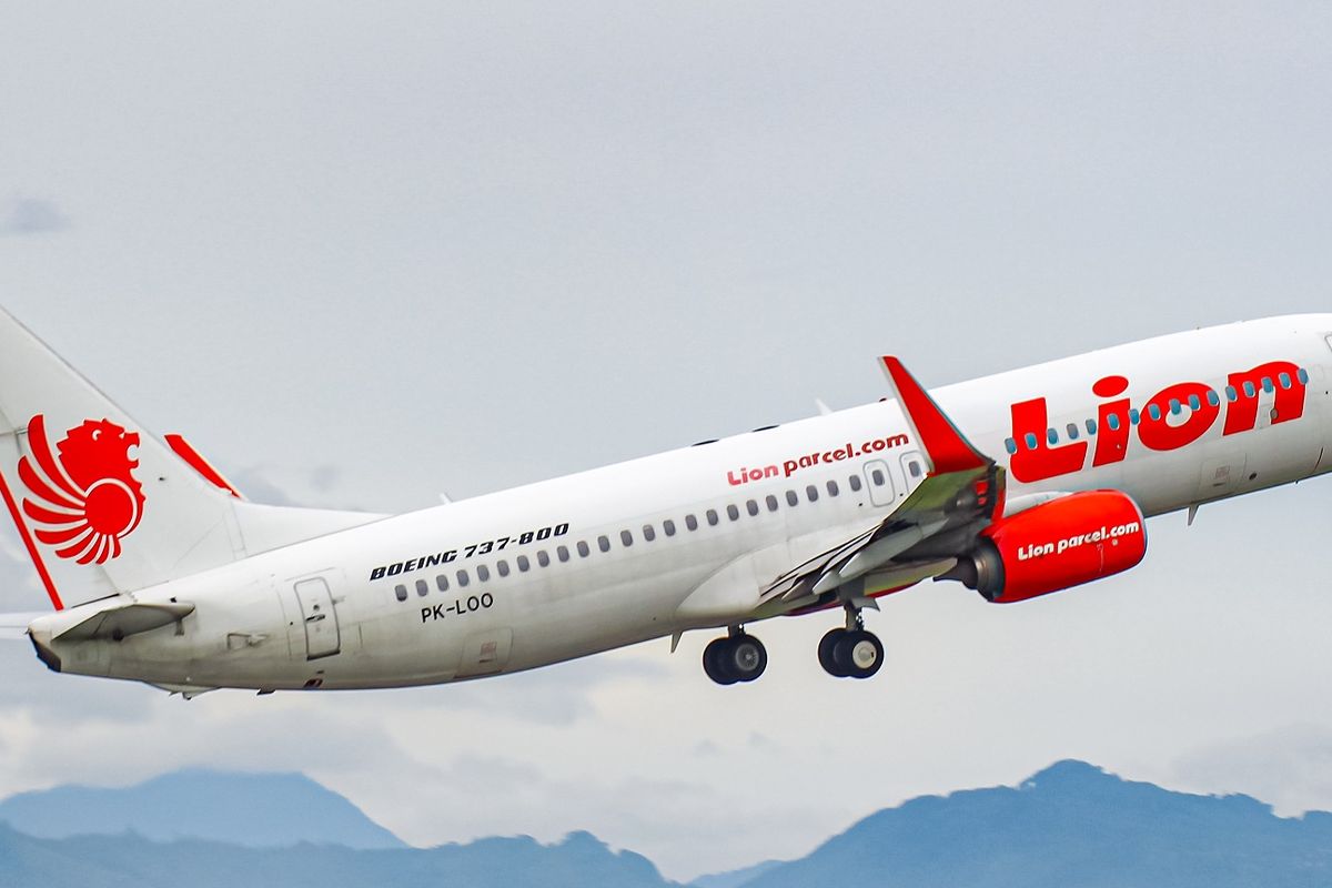 Pesawat Lion Air Boeing 737-800NG.