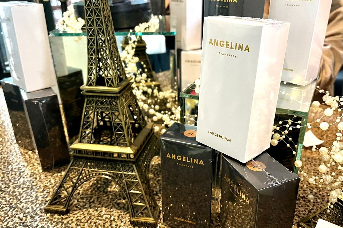 Angelina Perfume pada moment soft launching, Jumat (18/11/22) 