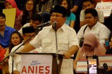 Prabowo Tak Akan Hadiri Debat Ketiga Cagub-Cawagub DKI