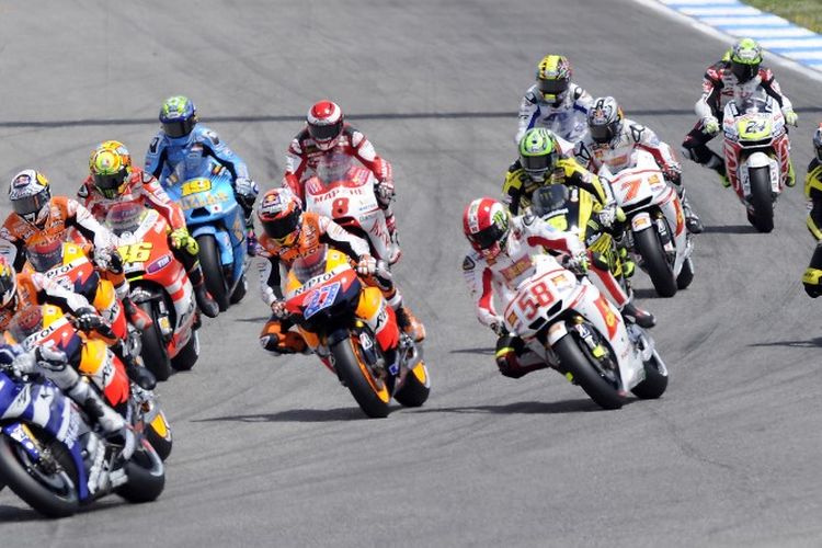 Sirkuit Estoril pernah menjadi tuan rumah MotoGP 2000-2012.  AFP PHOTO / JAVIER SORIANO (Photo by JAVIER SORIANO / AFP)