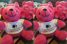 Boneka Beruang Pink yang Menyebar Pesan Kesehatan