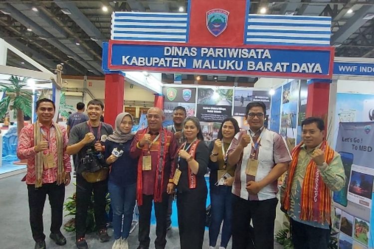  Bupati Maluku Barat Daya (MBD) Benyamin Thomas Noach dalam Pameran Deep and Extreme (DXI) 2023 di Jakarta Convention Center (JCC) Jakarta, Jumat (02/06/2023).
