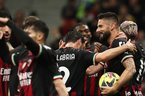 Hasil Milan Vs Sampdoria 5-1: Giroud Hattrick, Rossoneri Sudahi Paceklik Kemenangan