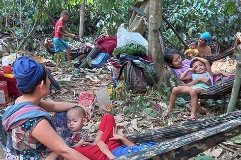 Thailand Paksa Mundur Pengungsi yang Kabur dari Serangan Udara Myanmar
