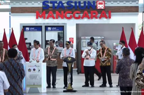 Resmikan Pengembangan Stasiun Manggarai, Jokowi Janji Terus Bangun Infrastuktur Kereta Api