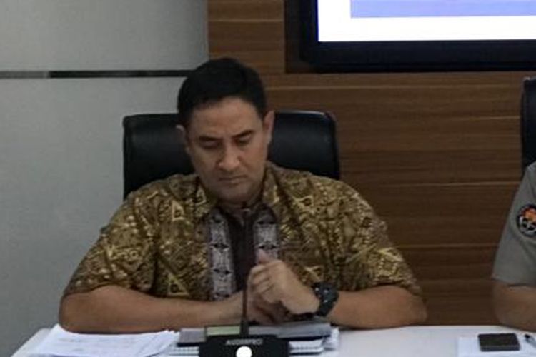 Direktur Kriminal Umum Polda Metro Jaya Kombes Suyudi Ario Seto (paling kiri) saat konferensi pers di Gedung Humas Mabes Polri, Jakarta Selatan, Jumat (5/7/2019).