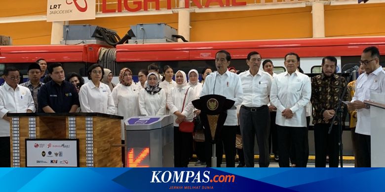 Jokowi Yakin LRT Jabodebek Bisa Kurangi Polusi
