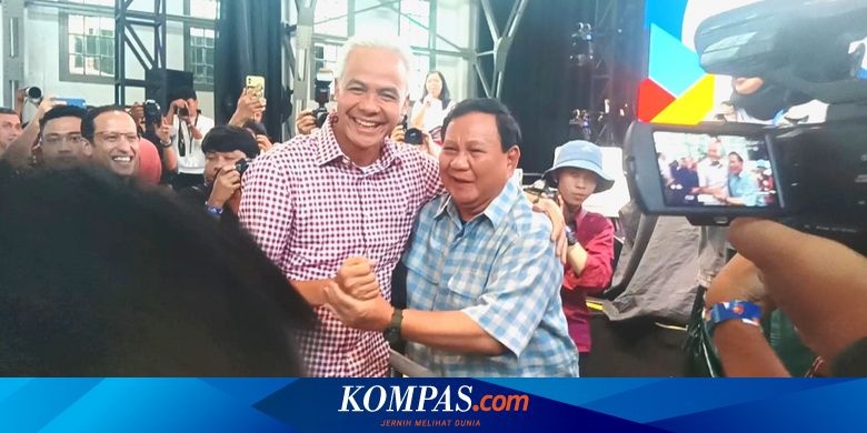 Kompak Pakai Kemeja Kotak-kotak dengan Ganjar, Prabowo: Kebetulan, Tidak Koordinasi