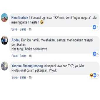 Komentar netizen di Facebook BKN