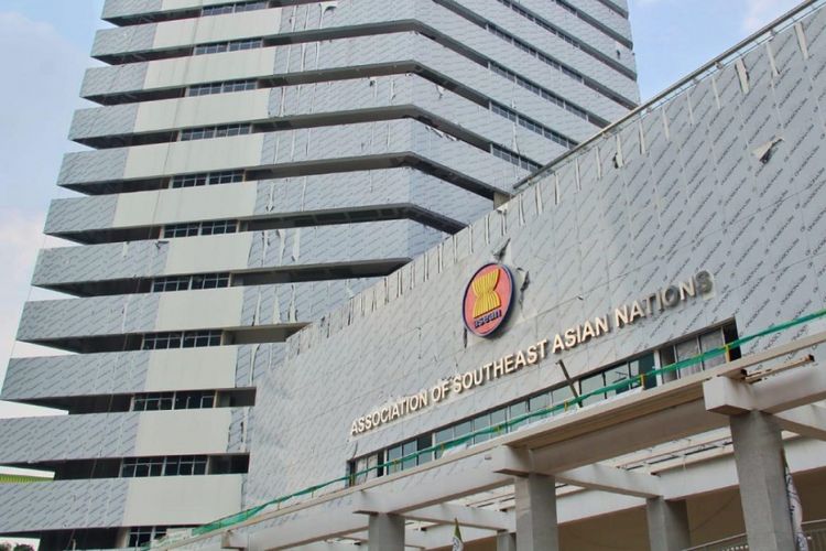 Gedung Sekretariat ASEAN di Jalan Trunojoyo Nomor 1, Kebayoran Baru, Jakarta Selatan.