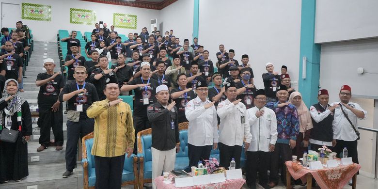 Pelatihan Juru Sembelih Halal Berbasis Kompetensi di Fakultas Pertanian Universitas Lampung (Unila), Minggu (2/11/2025).