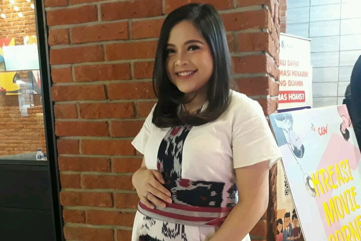 Artis Tasya Kamila saat ditemui dalam sebuah acara di kawasan Senayan, Jakarta Selatan, Kamis (14/3/2019).