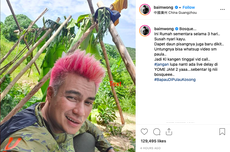 Baim Wong Bangun Rumah dari Kayu dan Daun di Pulau Terpencil