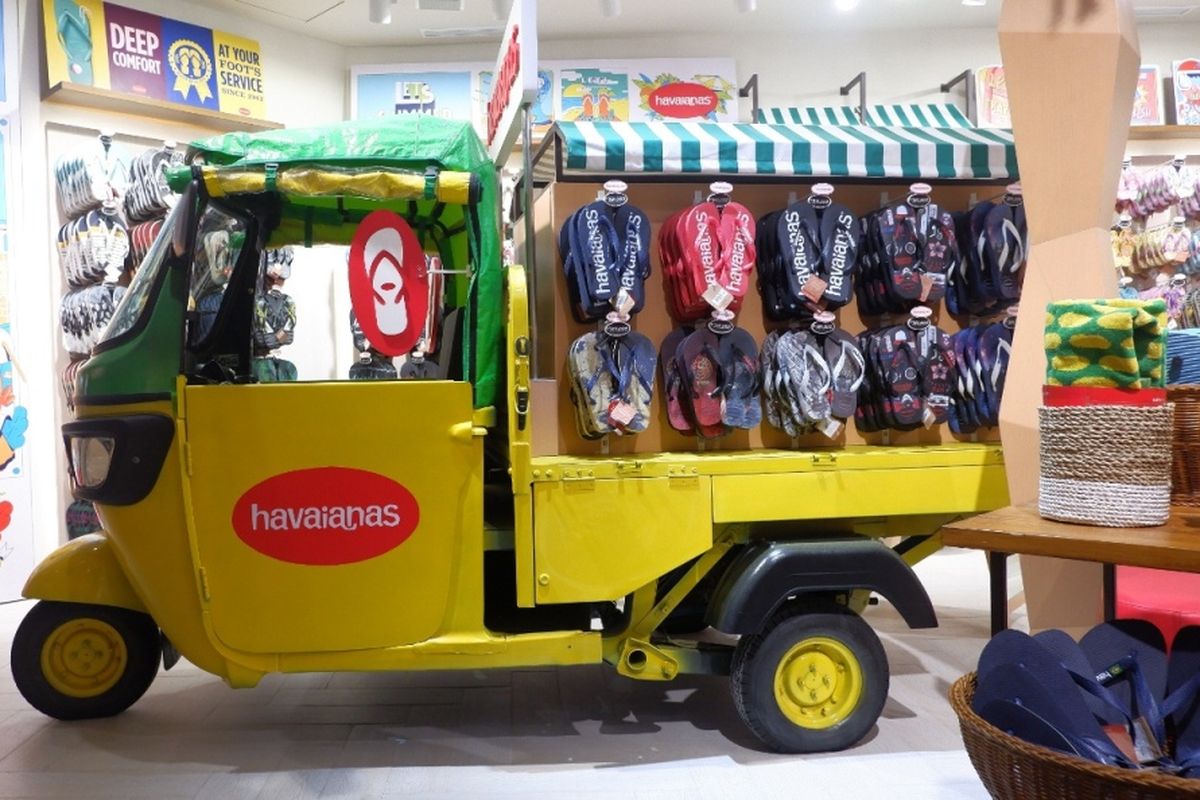 Flagship store Havaianas di mal Grand Indonesia Jakarta.