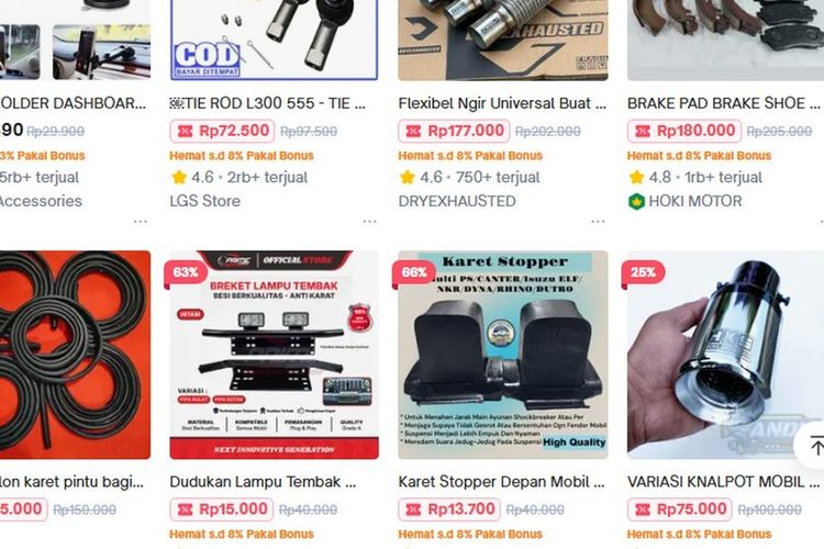 Harga Onderdil Mobil di Online Lebih Murah, Apakah Aman Dibeli?