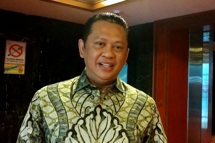 Wakil Koordinator Bidang (Wakorbid) Pratama Partai Golkar Bambang Soesatyo di Kompleks Parlemen, Senayan, Jakarta, Selasa (22/10/2019).