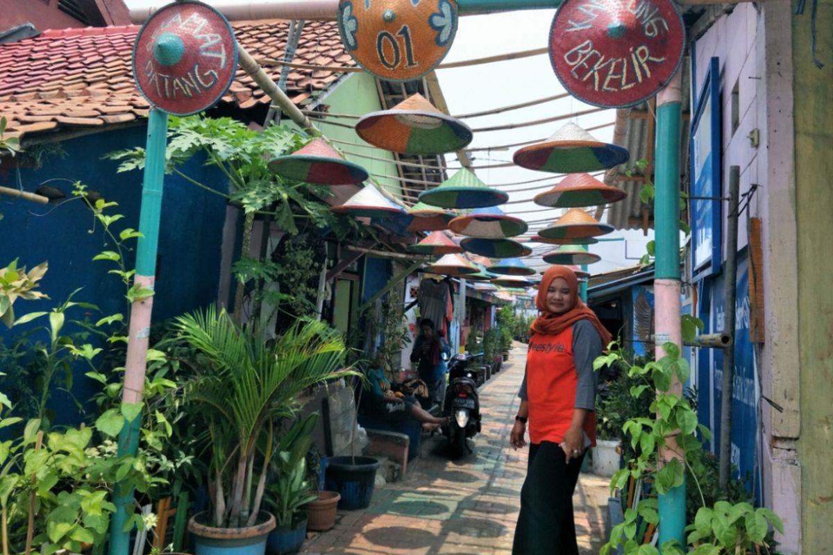 Suasana di Kampung Bekelir di RW 001, Kelurahan Babakan, Kecamatan Tangerang, Kota Tangerang, Minggu (30/9/2018).