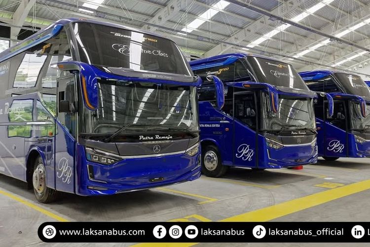 Deretan bus baru PO Putra Remaja