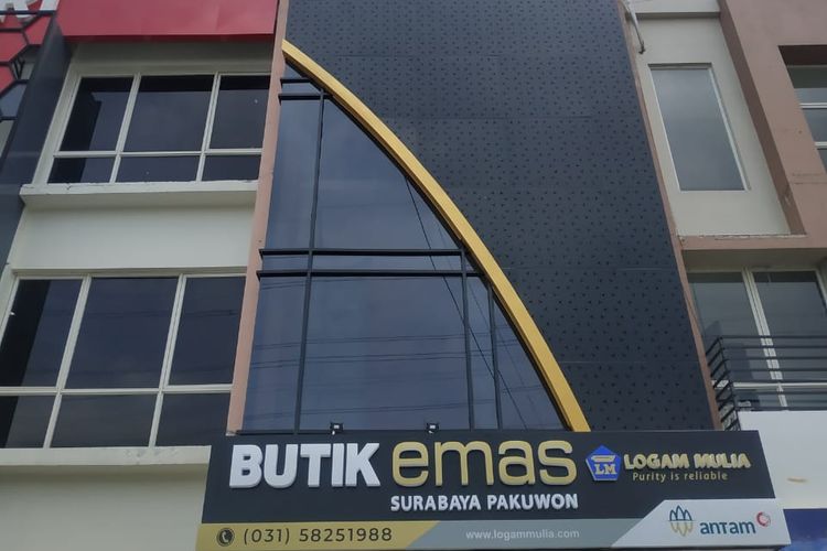 Lokasi baru Bukit Emas Logam Mulia ANTAM Surabaya Pakuwon.