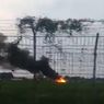Viral Video Pesawat Jatuh dan Terbakar di Bandara Pondok Cabe, ARFF: Hoaks