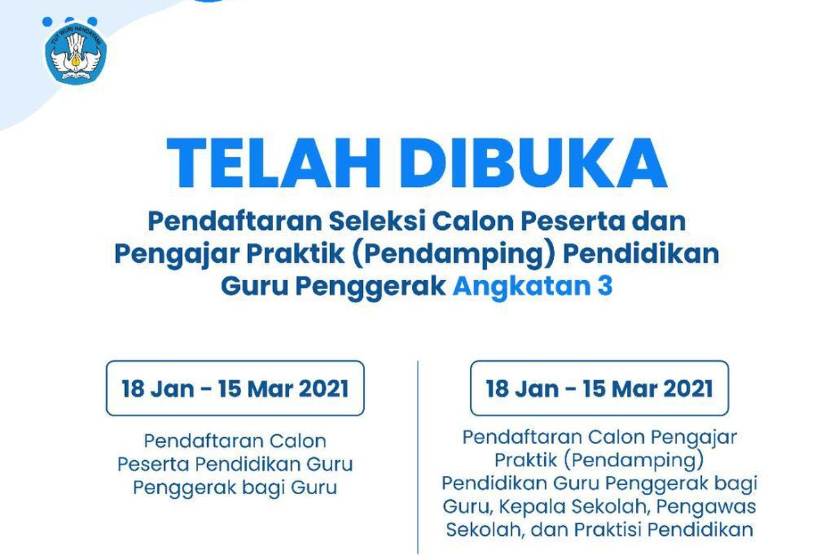 Kemendikbud Buka Rekrutmen Guru Penggerak Angkatan 3