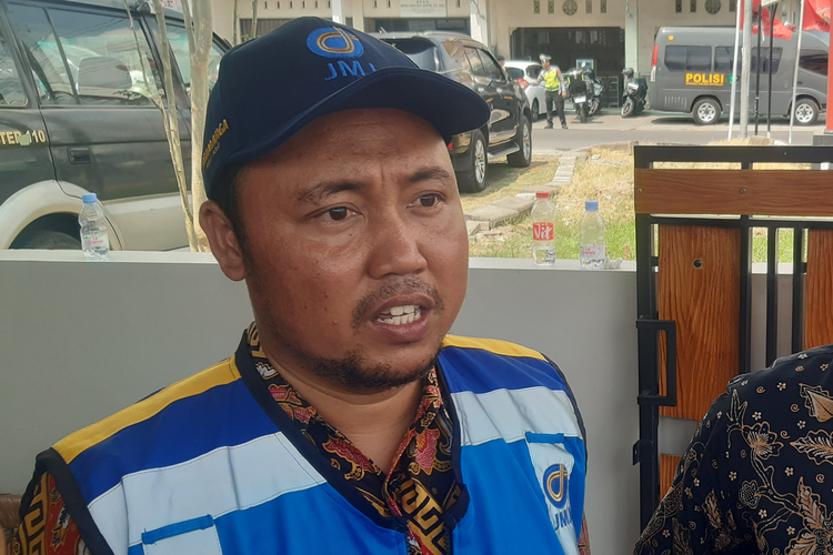 Pimpinan Proyek PT Jasamarga Jogja Solo, M Ahdal Masruhin di Boyolali, Jawa Tengah, Jumat (24/11/2023).