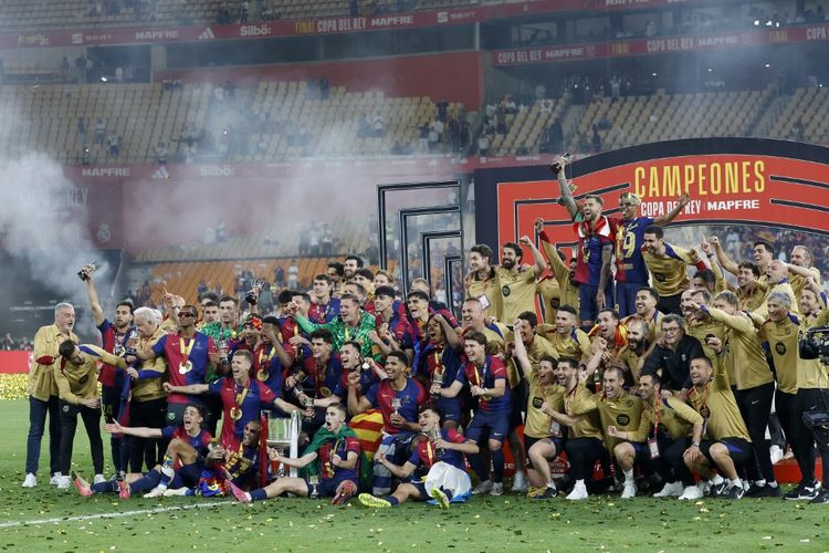 Barcelona Juara Copa del Rey, Malam Sempurna, Api Treble Terus Menyala