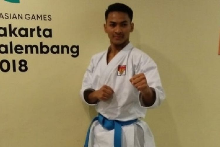 Karateka perwakilan Indonesia, Ahmad Zigi Zaresta Yuda.