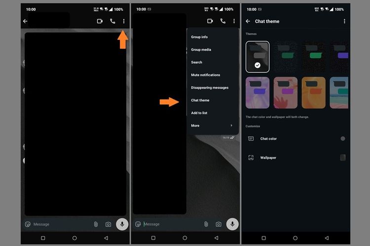 Cara pakai fitur tema chat WhatsApp