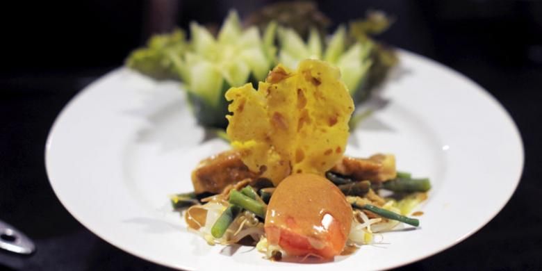 Gado-gado, salah satu makanan khas Indonesia yang banyak diminati tamu di Restoran Agung, Club Med Bali.
