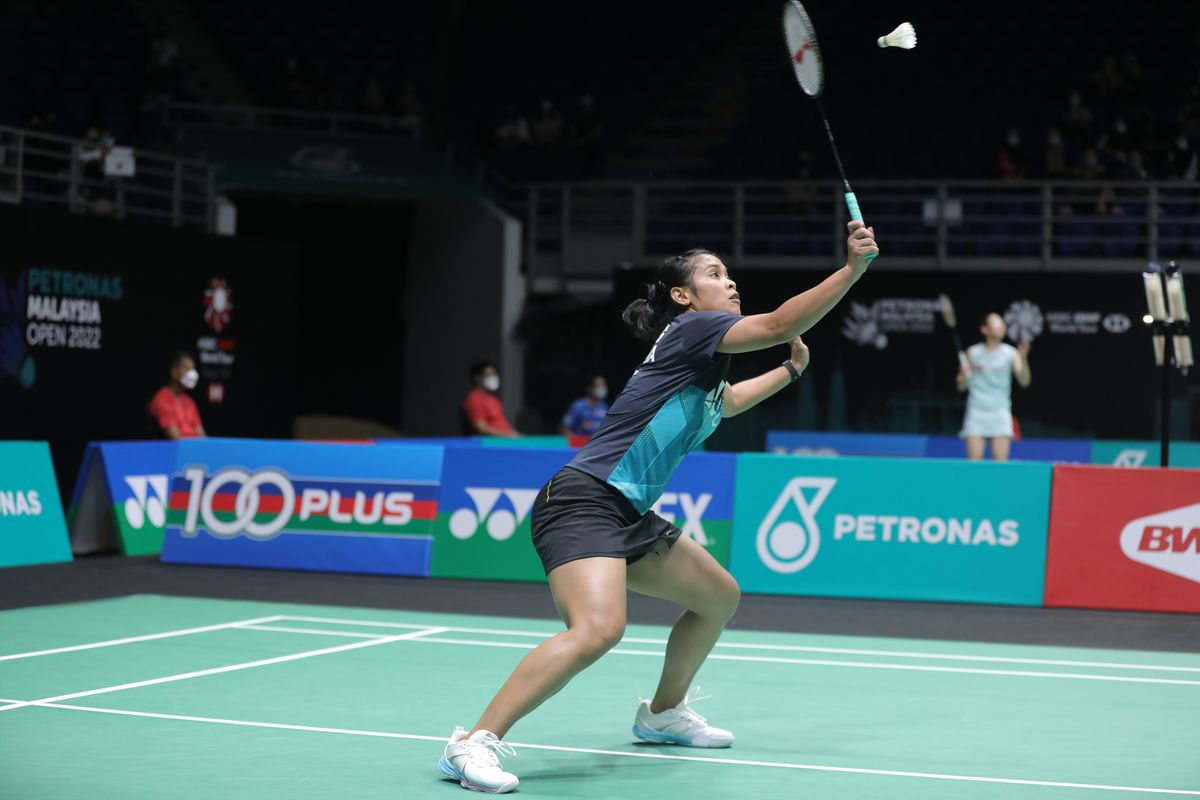 Malaysia Open 2022: Tunggal putri Indonesia Gregoria Mariska Tunjung sukses mengalahkan Akane Yamaguchi (Jepang) dengan skor  21-14 dan 21-14 pada Selasa (28/6/2022).